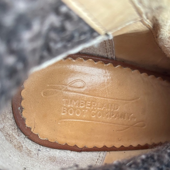Timberland Chocolate Heeled Boots with Straps - Picture 8 of 9